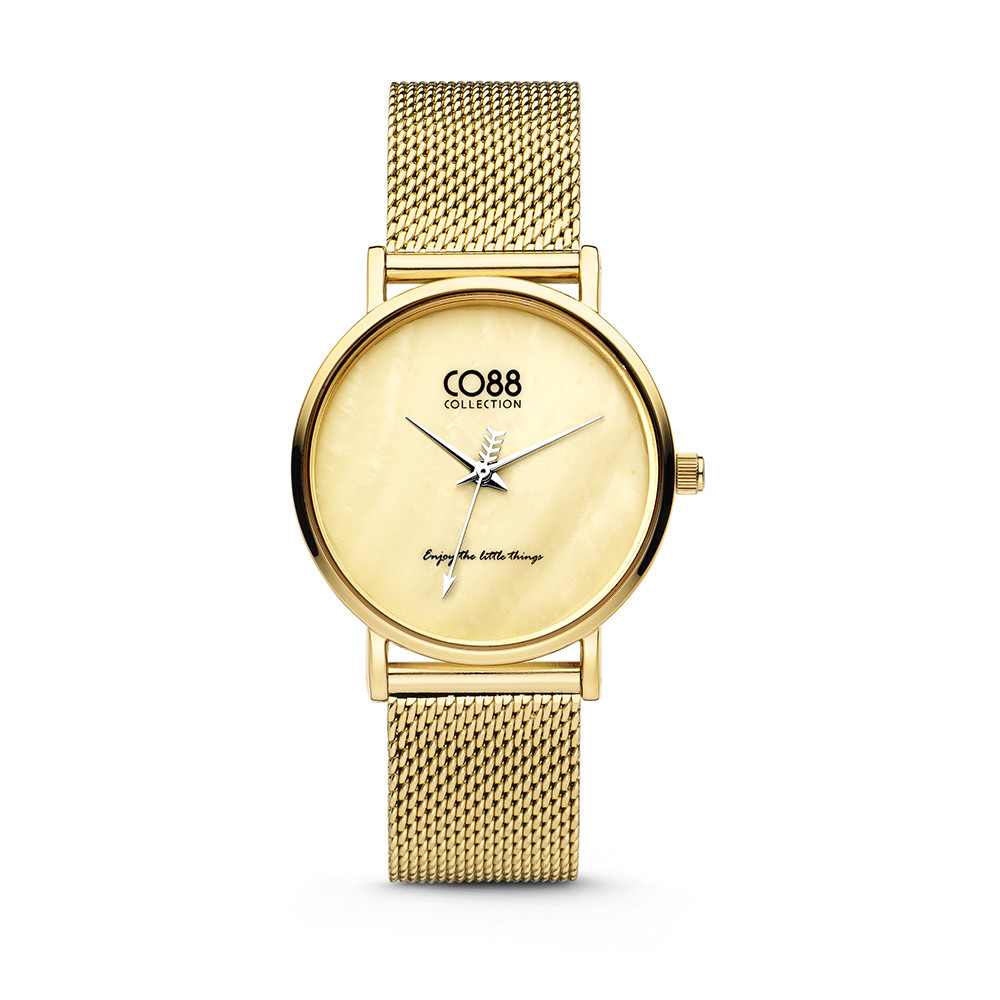 CO88 Collection 8CW-10050 - Horloge - mesh - goudkleurig - ø 32 mm 1