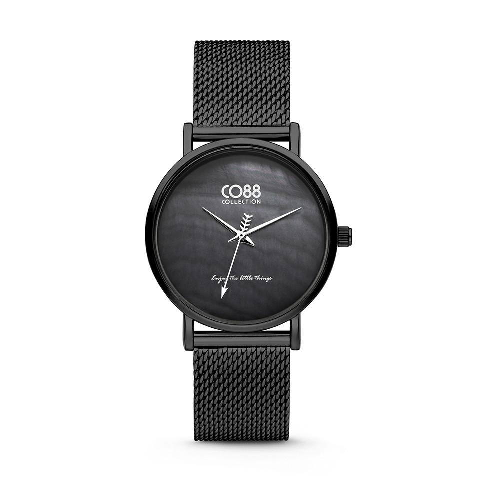 CO88 Collection 8CW-10053 - Horloge - mesh - zwart - ø 32 mm 1