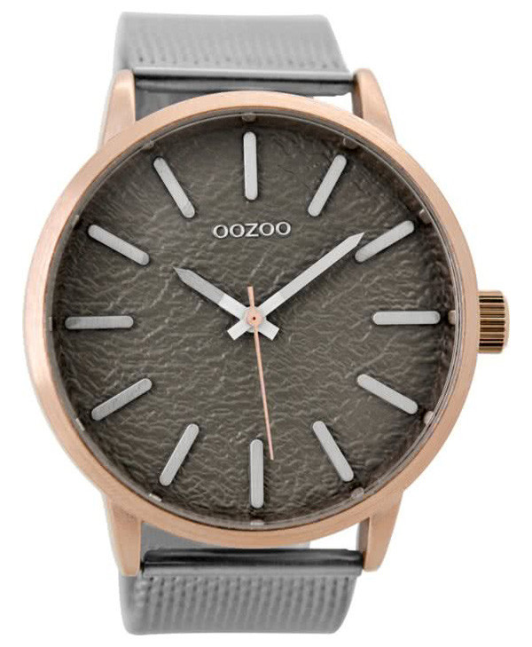 OOZOO C9232 Horloge Timepieces staal zilver-rosé-taupe 48 mm  1