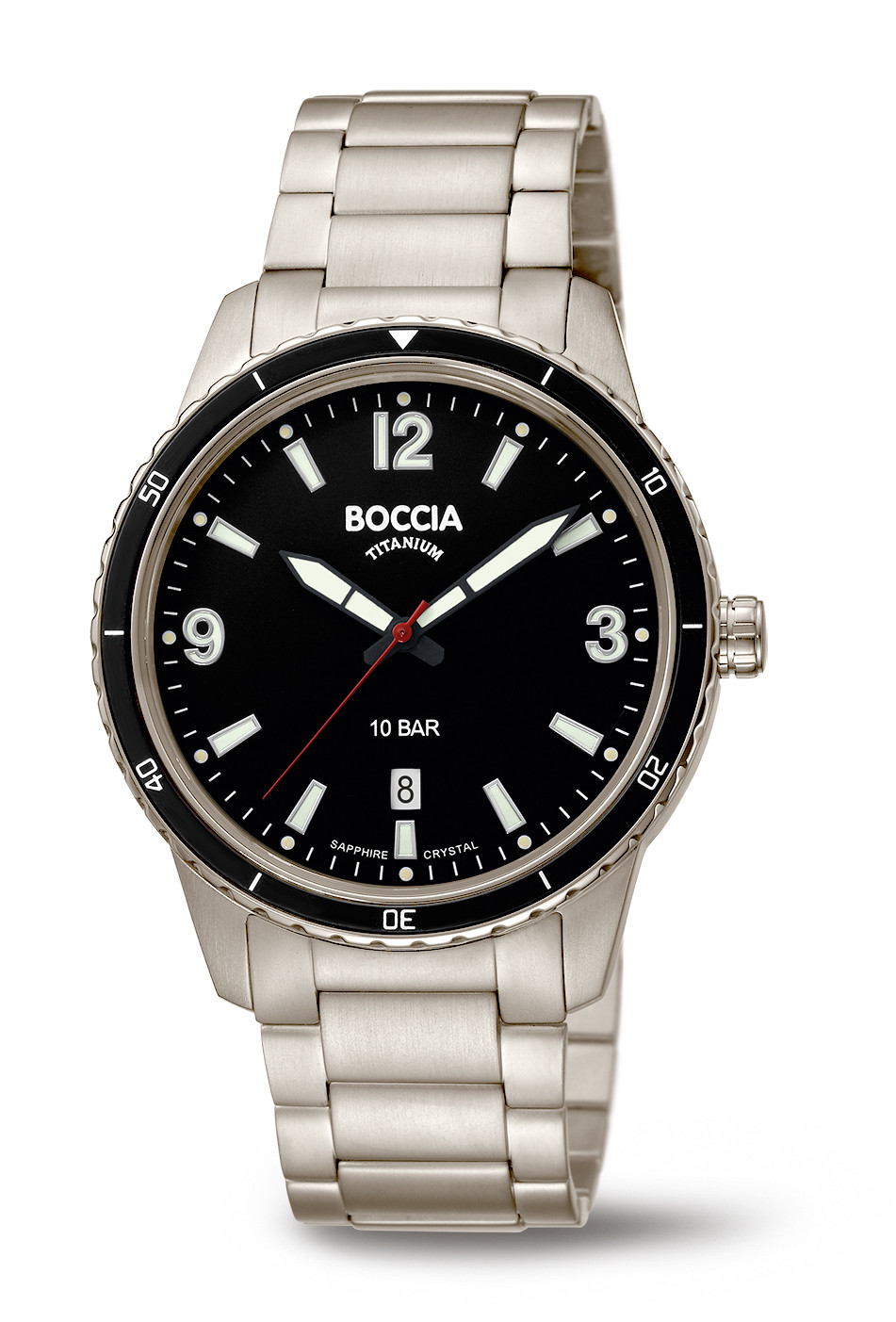 Boccia 3635-03 Horloge Titanium saffierglas zwart 42 mm 1