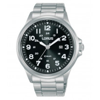 Lorus RH991NX9 Horloge staal zilverkleurig-zwart 44 mm  1