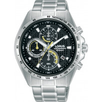 Lorus RM351HX9 Horloge Chronograaf staal zilverkleurig-zwart 44 mm  1