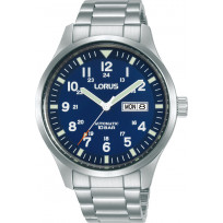 Lorus RL405BX9 Horloge staal zilverkleurig-blauw 42 mm  1
