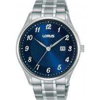 Lorus RH905PX9 Horloge staal zilverkleurig-blauw 42 mm  1