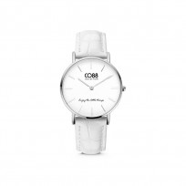 CO88 Collection Watches 8CW 10079 Horloge - Leren Band - Ø 32 mm - Zilverkleurig 1
