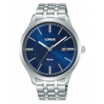 Lorus Horloge staal zilverkleurig-blauw 42 mm  1