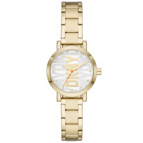 DKNY NY6647 Horloge Soho staal goudkleurig-wit 28 mm 1
