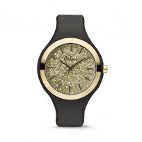 Colori Horloge Macaron siliconen zwart 44 mm 5-COL513 1