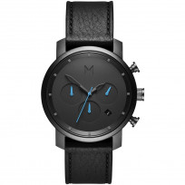 MVMT D-MC02-GUBL Horloge Chrono staal-leder gunmetal-zwart 40 mm 1