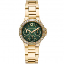 Michael Kors MK6981 Horloge Camille staal goudkleurig-groen 33 mm 1