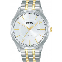 Lorus RH953PX9 Horloge staal zilver-en goudkleurig-wit 42 mm  1