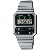 Casio horloge A100WE-1AEF Vintage chronograaf 32 mm 1