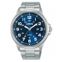 Lorus RH993NX9 Horloge staal zilverkleurig-blauw 44 mm  1