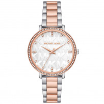 Michael Kors MK4667 Horloge Pyper alloy rose- en zilverkleurig-wit 38 mm 1