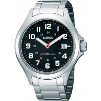Lorus RXH01IX5 Horloge staal zilverkleurig-zwart 42 mm 1