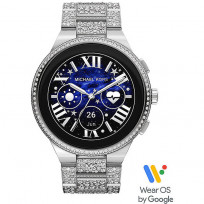 Michael Kors MKT5148 Horloge Smartwatch Gen 6 Camille staal zilverkleurig-wit 44 mm 1