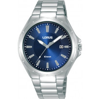 Lorus RH941PX9 Horloge staal zilverkleurig-blauw 40 mm  1