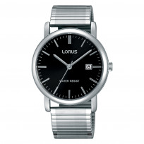 Lorus RG857CX5 Horloge rekband staal zilverkleurig-zwart 37,5 mm  1