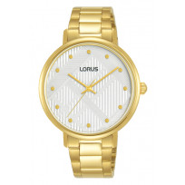 Lorus RG298UX9 Horloge staal goudkleurig-wit 36 mm  1