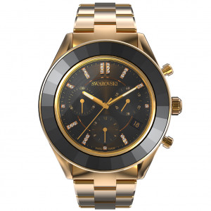 Swarovski 5610478 Horloge Octea Lux Sport rosekleurig-zwart 39 mm 1