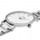 CLUSE CW0101203026 Horloge Minuit 3-Link White Silver 33 mm 2