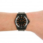 OOZOO C11119 Horloge Timepieces staal-leder zwart-rood 44 mm 2