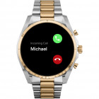 Michael Kors MKT5134 Horloge Smartwatch Gen 6 Bradshaw staal zilver-en goudkleurig 44 mm 3