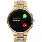 Michael Kors MKT5146 Horloge Smartwatch Gen 6 Camille staal goudkleurig-wit 44 mm 4