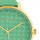 OOZOO C10593 Horloge Timepieces staal/leder biscay green 42 mm 2