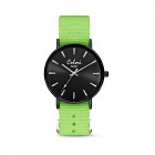 Colori XOXO 5 COL550 Horloge geschenkset met Armband - Nato Band - Ø 36 mm - Groen / Zwart  1