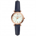 Fossil ES4502 Horloge Charlie Mini staal-leder rosekleurig-zwart 28 mm 1