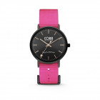 CO88 Horloge staal/nylon 36 mm zwart/roze 8CW-10020 1
